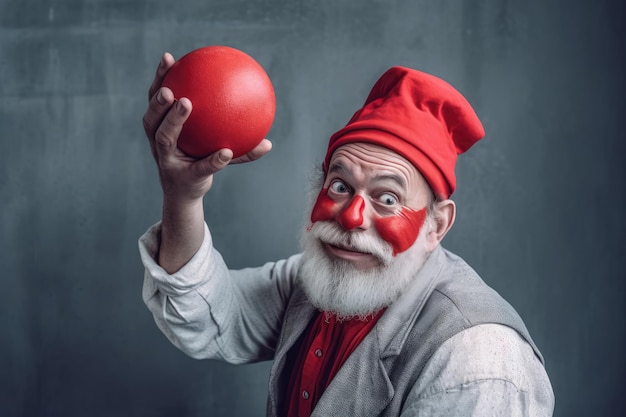 Papá Noel y el Balón Rojo