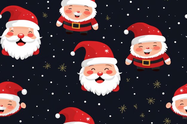 Papá Noel festivo de fondo sin fisuras