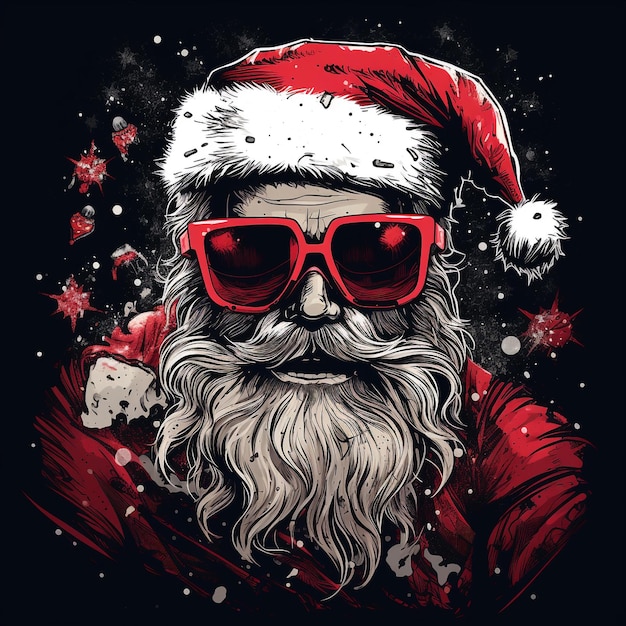 Papá Noel con gafas de sol