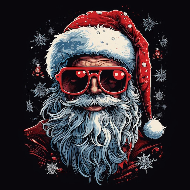 Papá Noel con gafas de sol