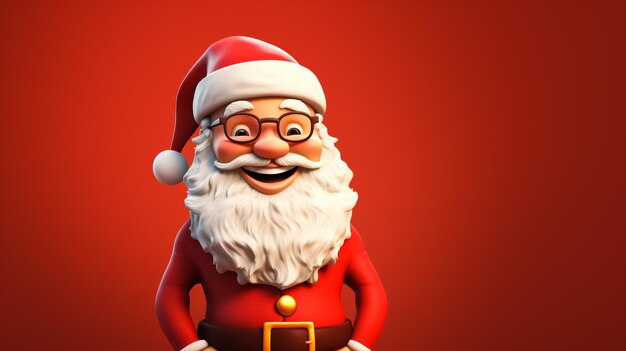 Foto papá noel y la navidad en 3d