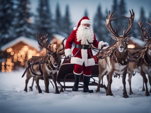 Papá Noel en Navidad