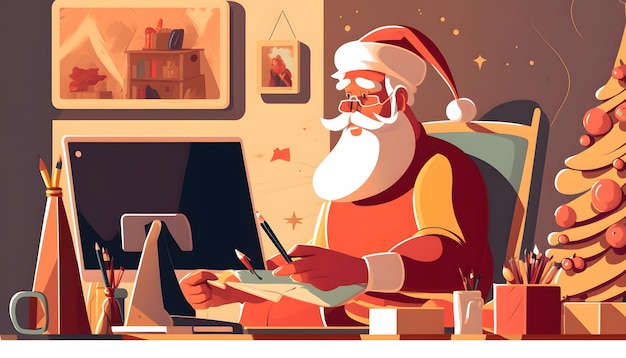 Papá Noel se vuelve digital, compras en línea para regalos de Navidad