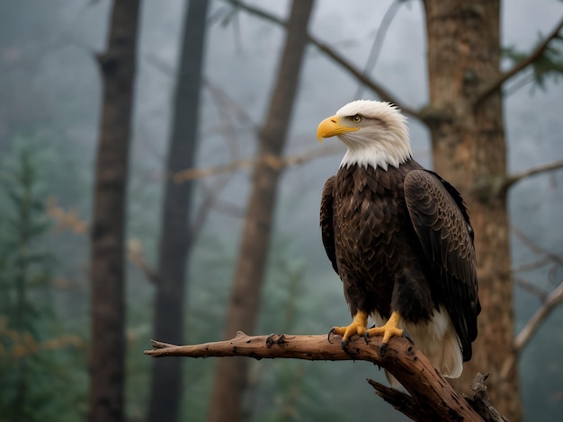 Foto papagaio colorido e águia americana