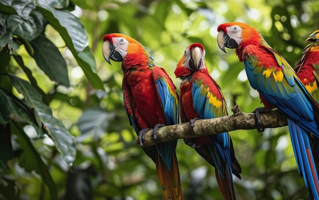 Papagaio da Floresta Tropical Extravagante