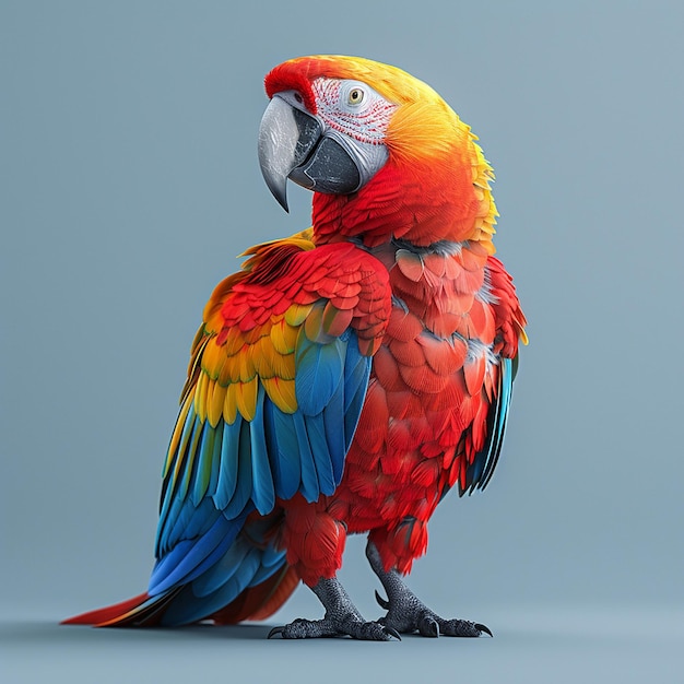 Papagaio voador colorido Pássaro-maravilhoso