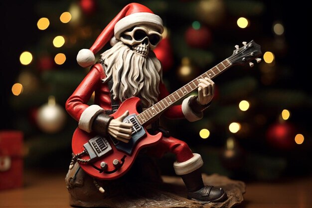 Papai Noel com um violão por pessoa