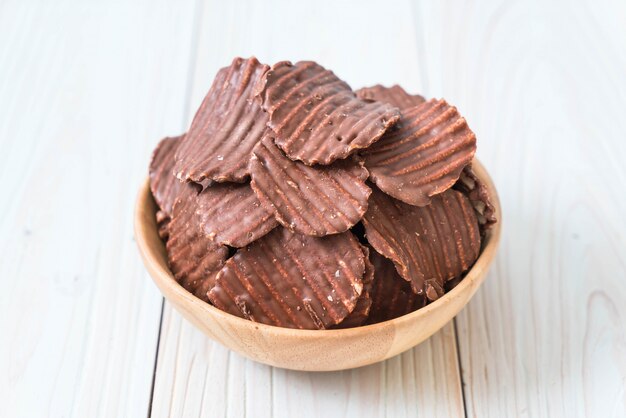 papas fritas con chocolate