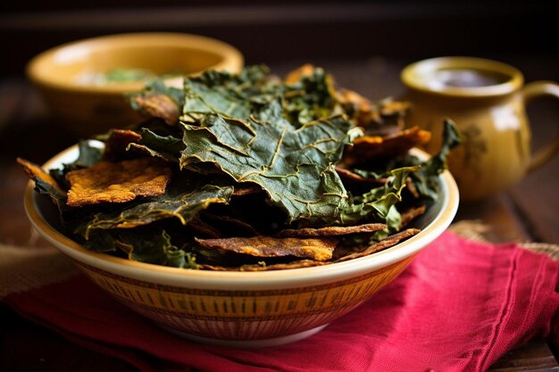 Papas fritas de col vegana y crujientes