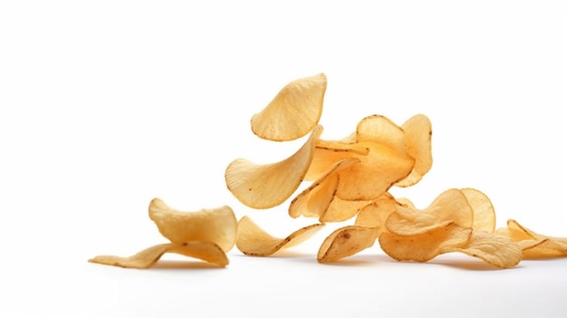 las papas fritas que caen Ai Generative