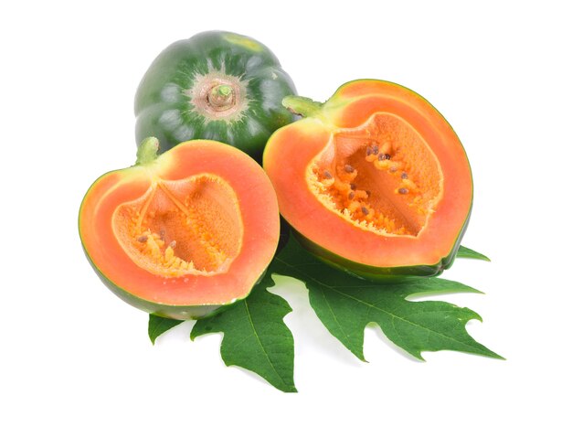 Papaya aislada