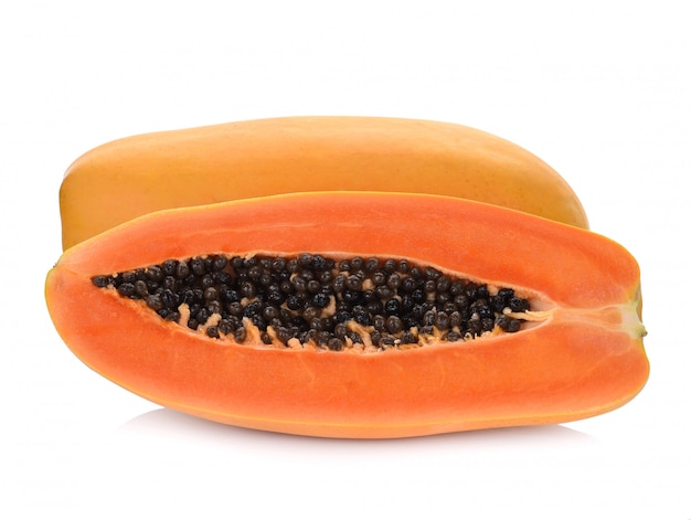 Papaya isoliert