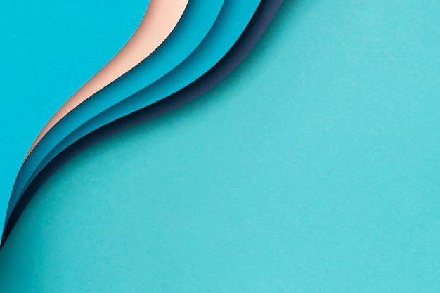 Papéis de cores abstratos geometria composição de camada plana fundo com linhas em forma de cor rosa azul