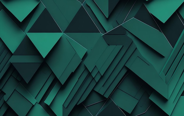 Papéis de parede de formas geométricas verdes que são de alta definição