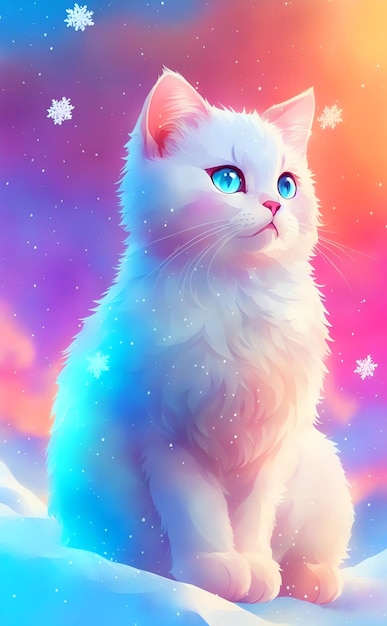 Fundo Esses Gatos Estão Sentados Como Uma Pintura Fundo, Foto De Gatos Para  Imprimir Imagem de plano de fundo para download gratuito