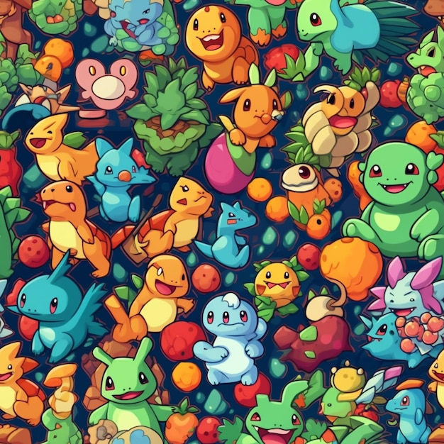 Papéis de parede de pokemon para iphone e ipad generative ai