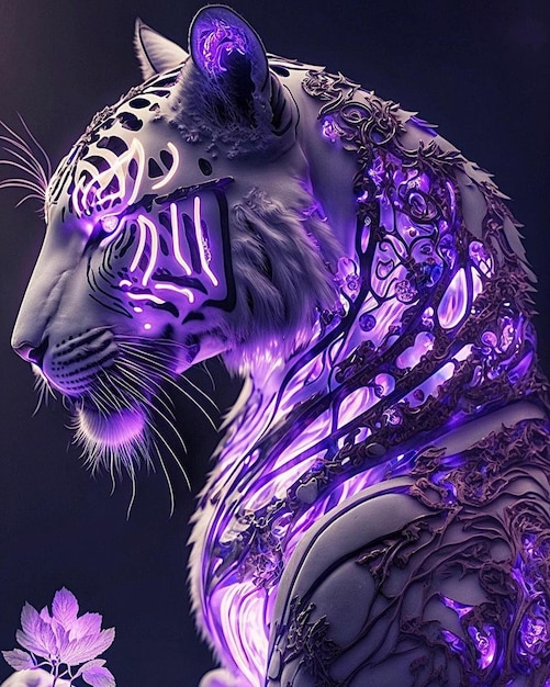 Papéis de parede de tigre roxo que farão você sorrir