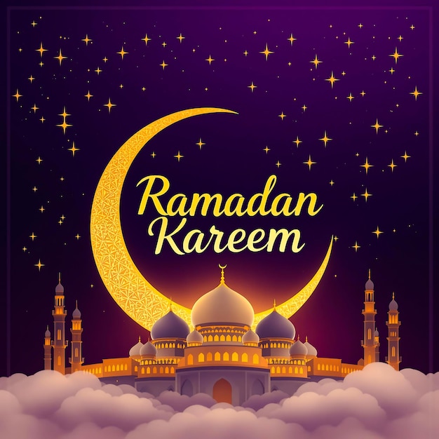 Papéis de parede felizes do Ramadan cartões de saudação cartazes cobertas de entretenimento design do Ramadan