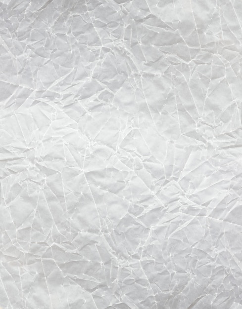 Papel amassado branco para planos de fundo ou texturas