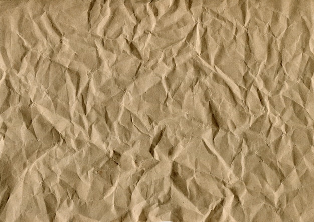 Papel amassado de fundo de tons de marrons