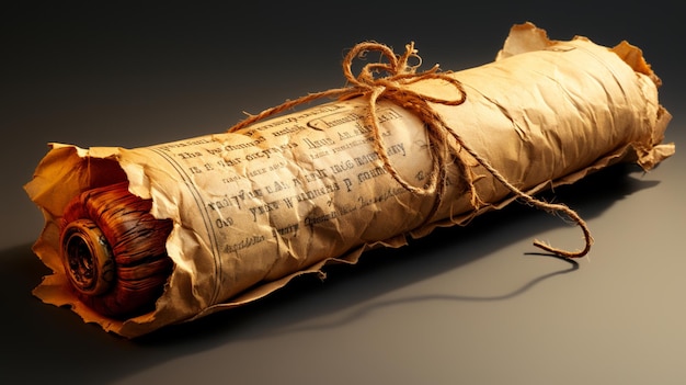 El papel antiguo o el pergamino antiguo del papiro