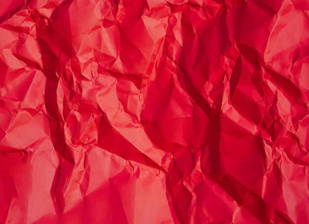 papel arrugado rojo