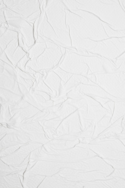 Papel arrugado vertical blanco