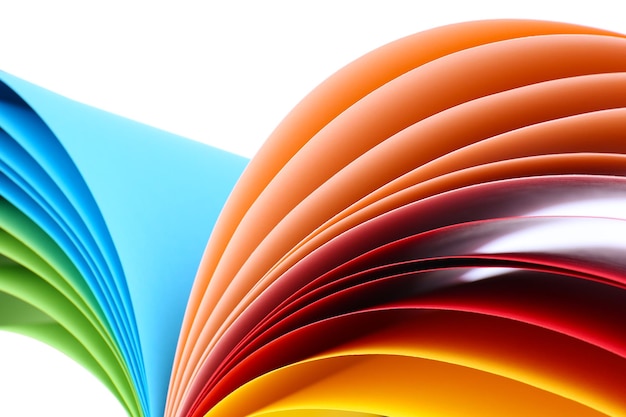 Papel de arte colorido de cerca