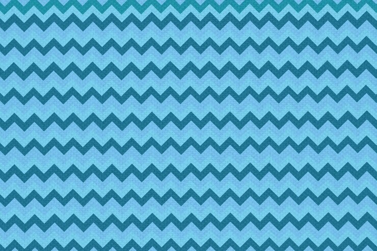 Foto papel azul con patrón en zigzag