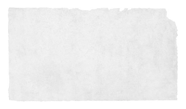 Papel blanco rasgado png cortado elemento de collage rectangular en fondo transparente