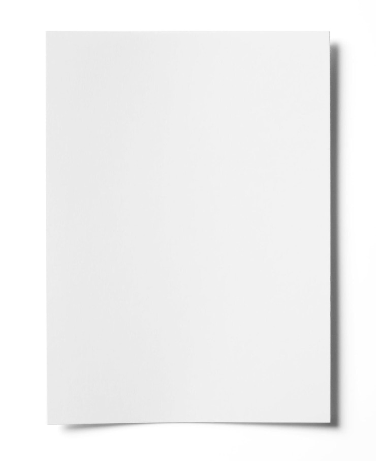 Foto papel en blanco