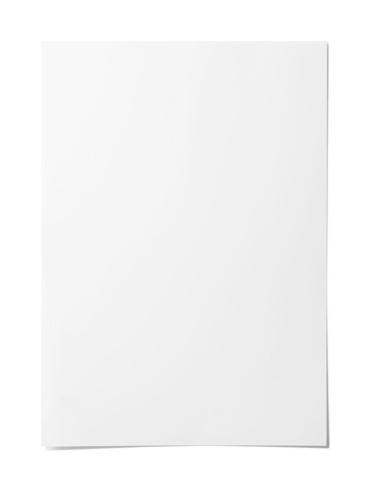 Foto papel en blanco