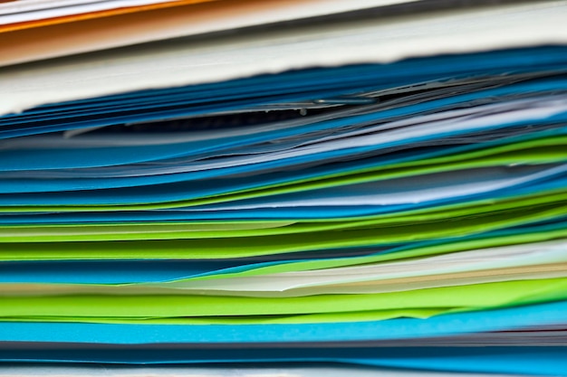 Papel y carpeta