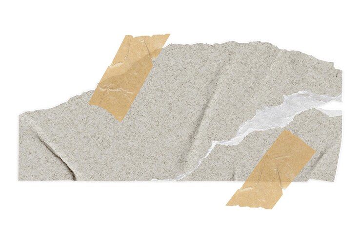 Papel de chatarra con fondo transparente