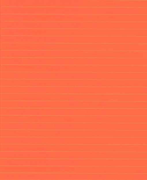 Papel de caderno forrado de caderno para plano de fundo ou textura Cor laranja