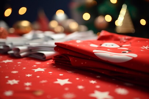Papel de embrulho de Natal Texturas de papel de embalar de Natal toalha de mesa em diferentes cores