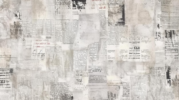 Papel de jornal grunge padrão de papel de jornal envelhecido fundo padrão de jornais antigos vintage