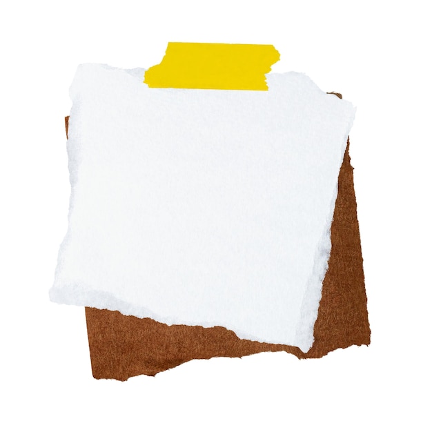 Papel de nota png adesivo de diário fundo transparente