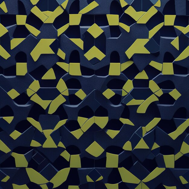 Papel de parede abstrato com padrão de mosaico e azulejos geométricos