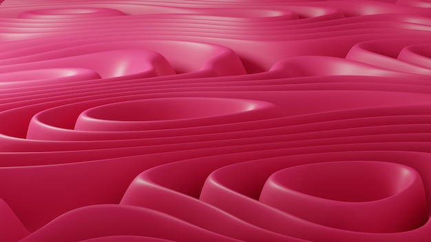 Papel de parede com curvas de perspectiva magenta