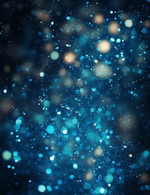 Foto papel de parede com luzes bokeh azul dourado