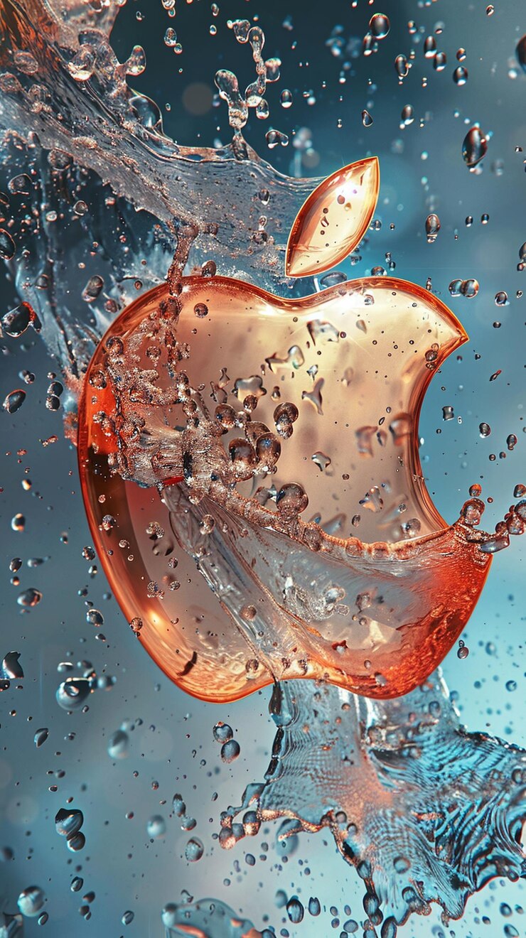 Foto papel de parede com o logotipo da apple