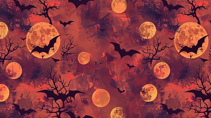 Foto papel de parede com padrão de halloween