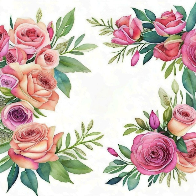 Papel de parede com padrão floral design moderno gerado por IA