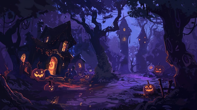Papel de parede com tema de Halloween