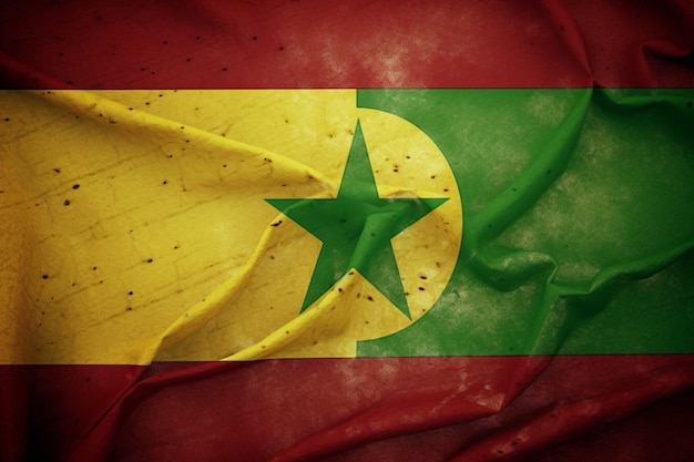 Papel de parede da bandeira do Senegal