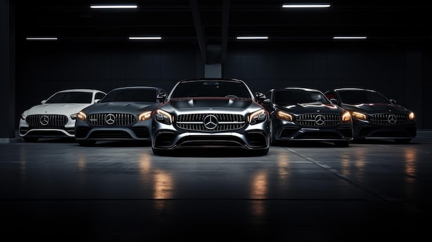 Papel de parede da coleção de carros esportivos Mercedes
