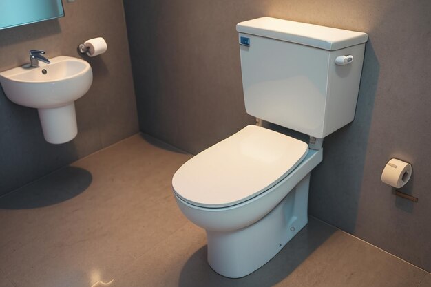 papel de parede de banheiro ilustração de fundo instalações de configuração de banheiro de cerâmica