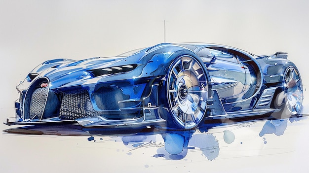 Foto papel de parede de carro bugatti novo