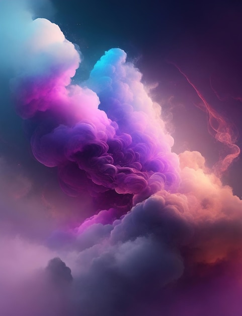 Papel de parede de céus coloridos sonhadores